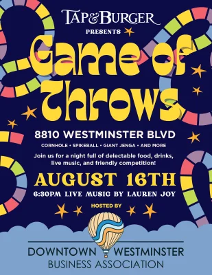 Bonus Points: Attend the Game of Throws Event on 8/16